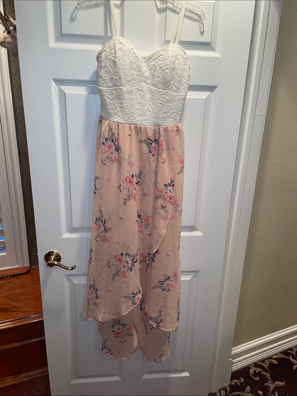 Lily Rose White Lace Bodice Dress